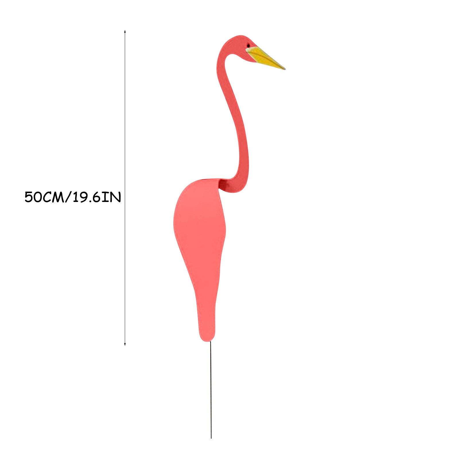 Decoración con flamencos de 50CM, remolino, decoración de jardín para pájaros, decorativo , de pato blanco giratorio con la fuerza, para el hogar y el jardín