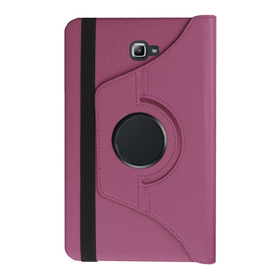 360 stopni obracanie PU skórzane etui do Samsung Galaxy Tab A 10.1 2016 T580 T585 pokrywa dla Samsung TabA 10.1 przypadku + film + długopis: pur
