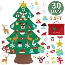 Bricolage Non-tissé tissu décoration murale de noël bricolage arbre de noël création divertissement enfant Durable exquis bonhomme de neige feutre