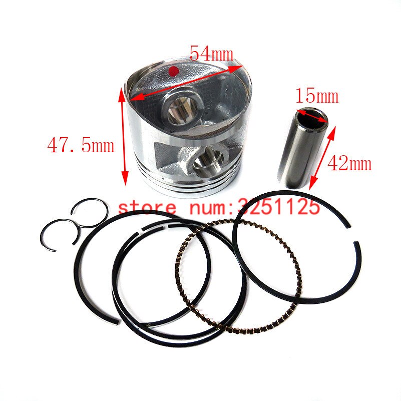 Lifan 140 55MM 15MM Piston Rings Gasket Kit 1P55FMJ Lifan 140CC LF140 Kaya Xmotos Apollo orion Dirt Pit Bikes Parts