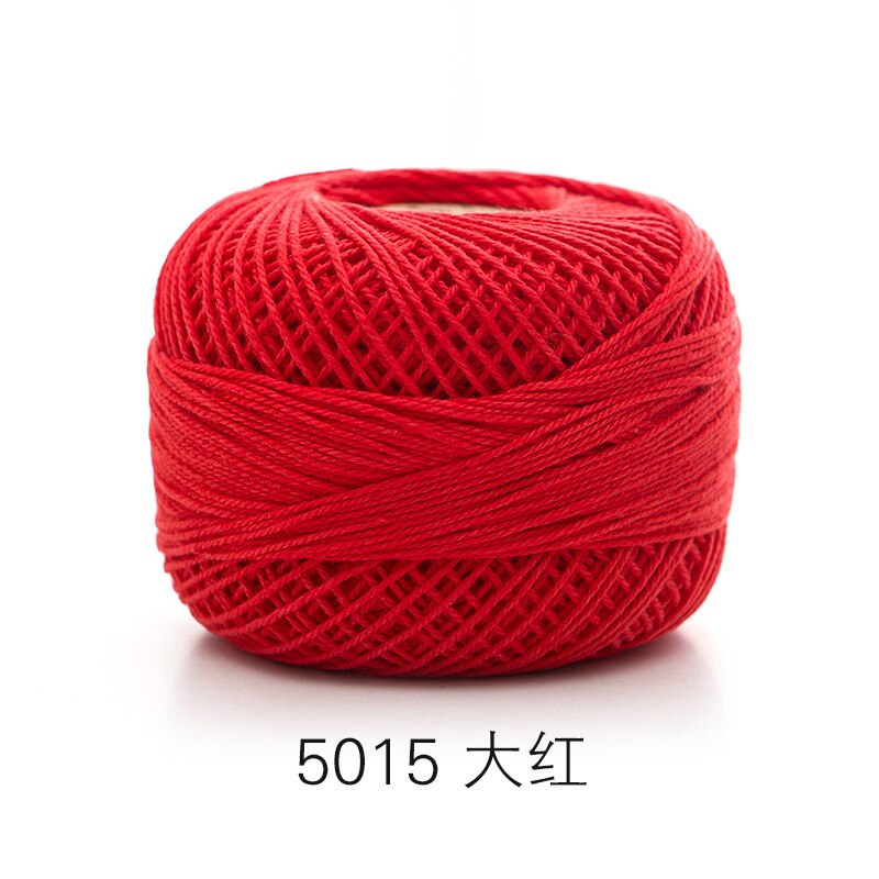 Ruyi No. 5 Lace Summer DIY Hand Knitted Crochet Mercerized Pure Cotton Yarn Knitted Yarn: 5015