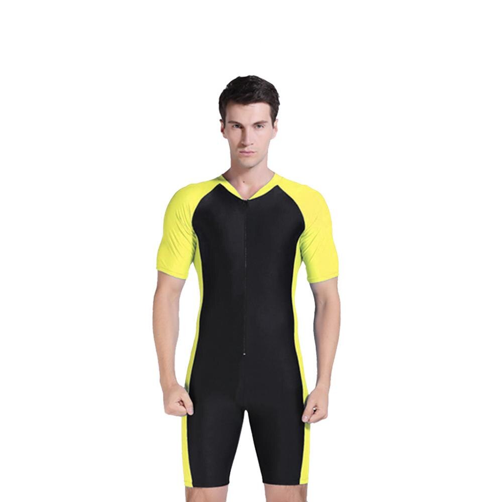 Traje de buceo de neopreno de una pieza para hombre, traje de neopreno de 2mm, 4 colores, S-XXL, #4A12: YELLOW / L