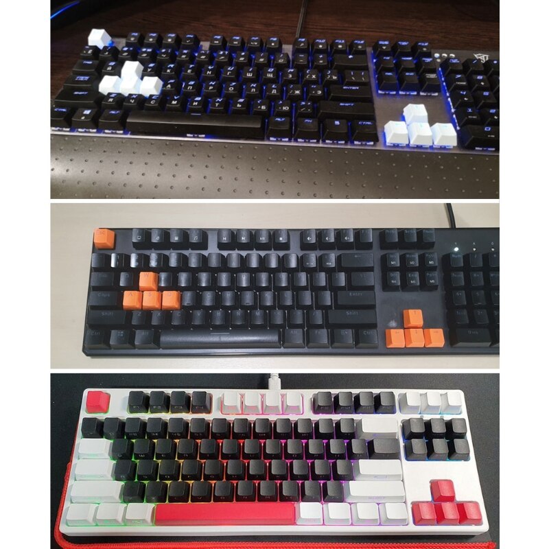 9 Keys PBT Backlit Keycaps WASD/ESC/Direction With Key Cap Puller For MX Switch Q1JC