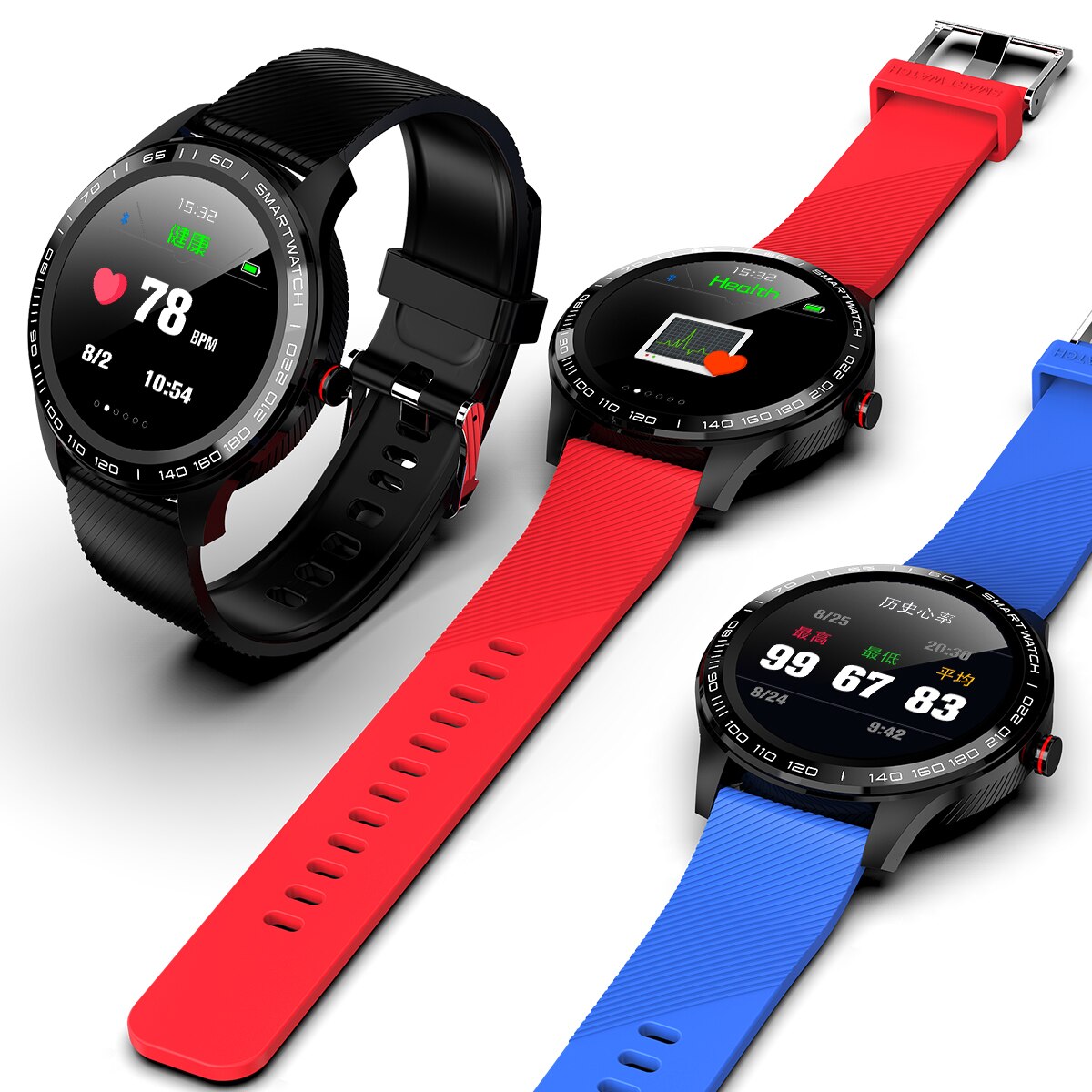 Micowear L9 Smart Uhr EKG Herz Rate Telefon Erinnerung Full Touch Smartwatch IP68 Wasserdichte Uhr für Männer für Android und IOS