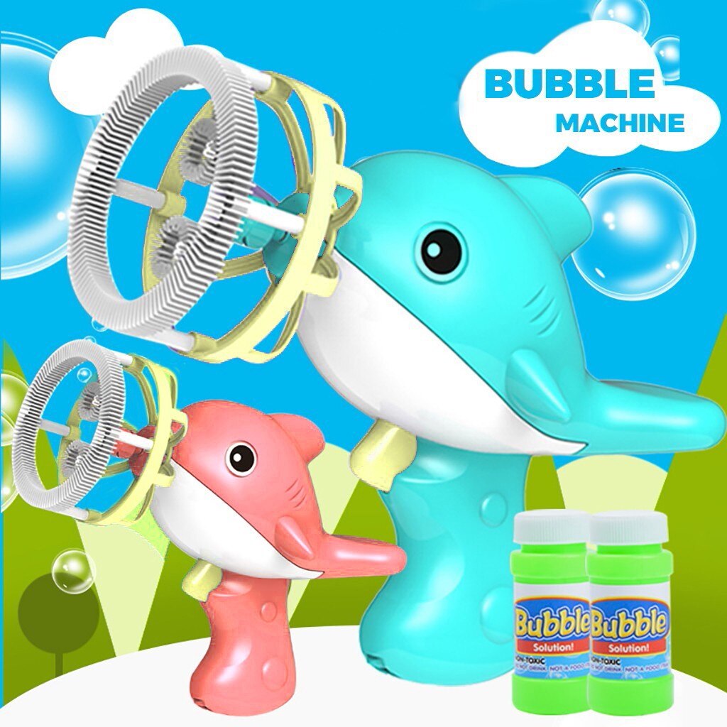 Bubble Gun Maker Automatische Dolphin Bubble Machine Cartoon Zomer Leisure Speelgoed Outdoor 100Ml Bellenblaas Buitenspeelgoed