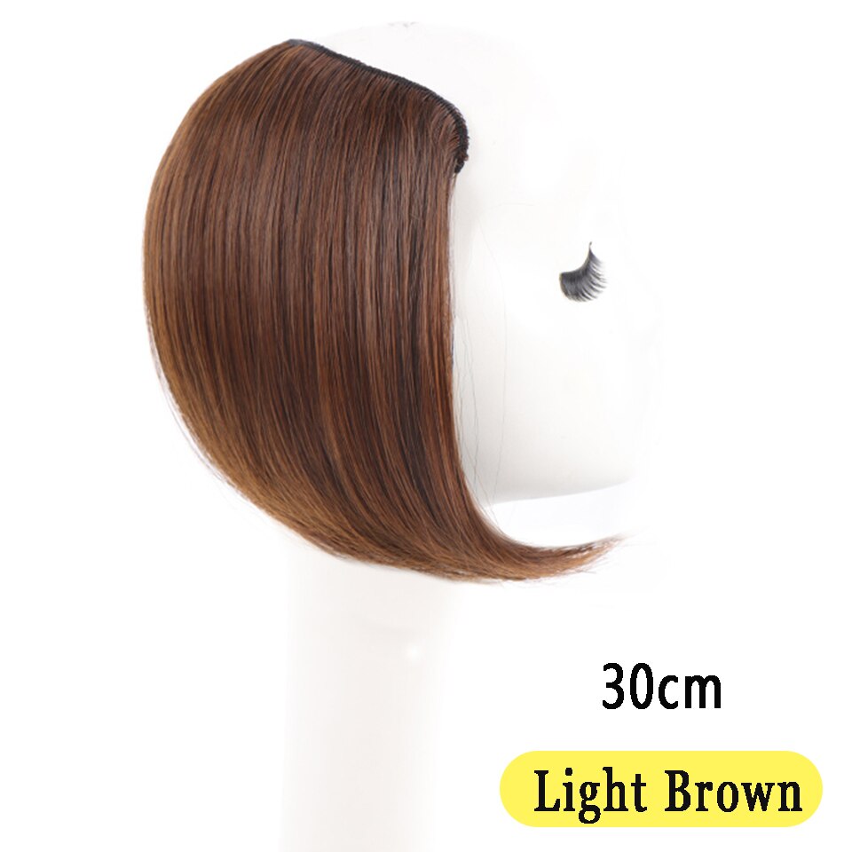 Houyan Wig piece on the top of the head hair piece one piece female hair increase volume fluffy and traceless ha: 1B/27HL