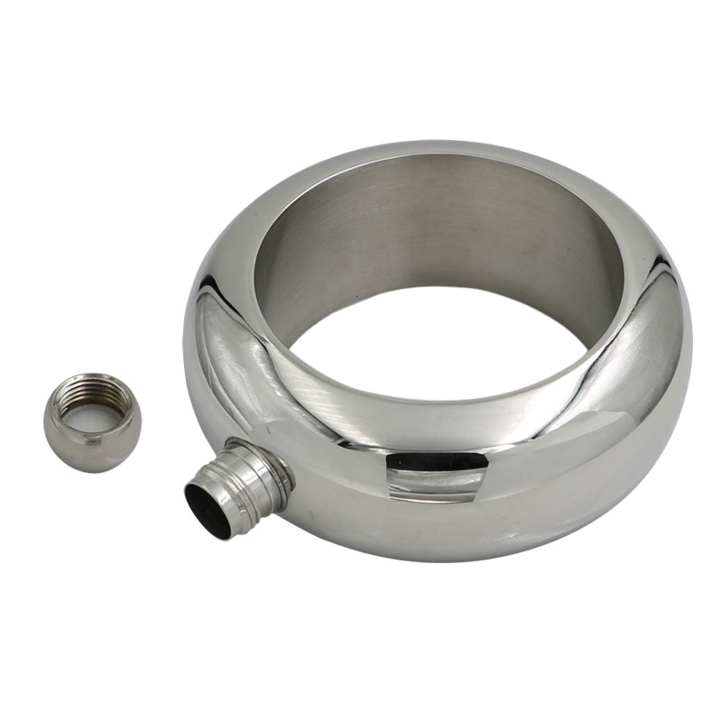 UPORS-brazalete de acero inoxidable 3,5 para Alcohol, botella de vino, whisky, con embudo, Color plateado, 304 oz