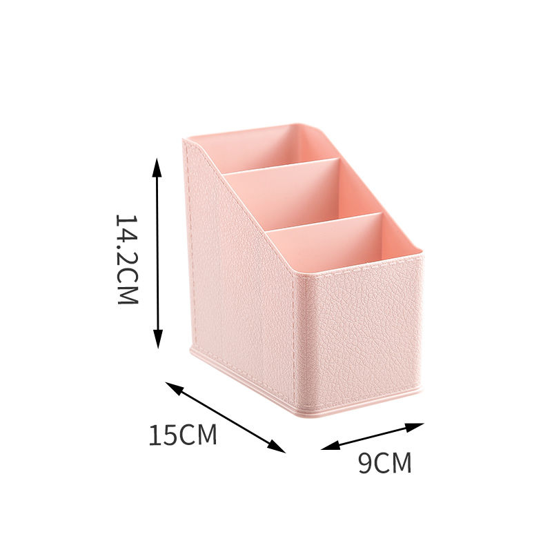 Organisateur de tiroir de bureau, porte-crayon de bureau, boîte à badges divers, papeterie fournitures de bureau, d'école et de salon: pink-3grid