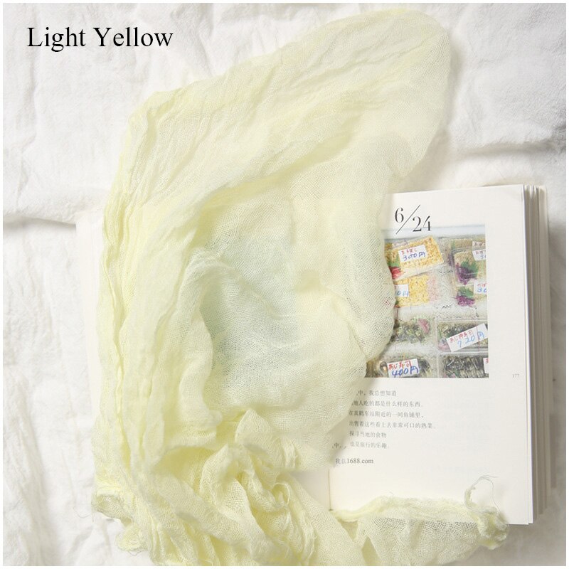 INS Photography Backdrops Cloth Soft Gauze for Beer Drink Fruit Food Photo Background Fotografia DIY Shooting Making Scene Props: Light yellow