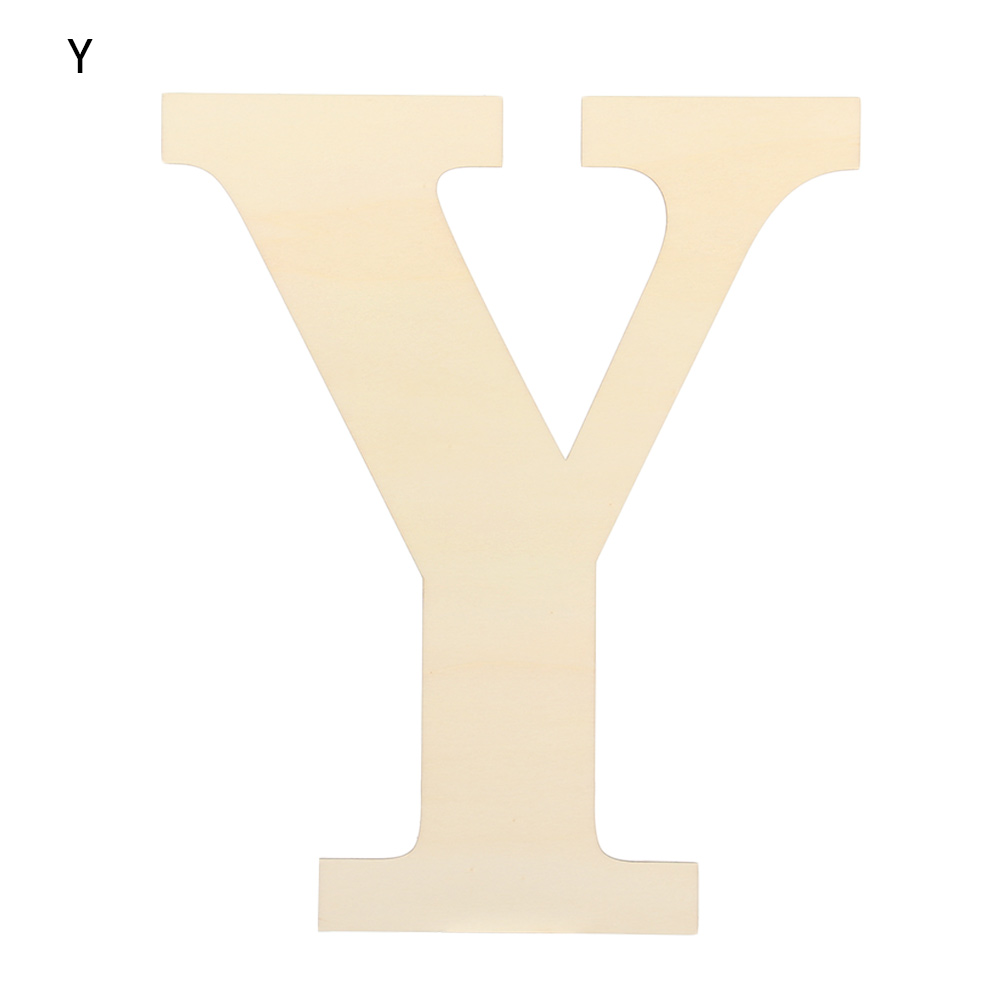 Ornamentos de porta de parede semiacabados, decoração de casa em branco pintável 30cm letras de madeira alfabeto inacabado diy artesanato em madeira: BRANCO PURO