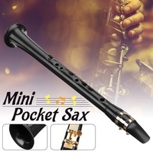 Pocket saxofon littlesax mini sax bärbar c nyckel saxofon abs lätta saxofon musikinstrument med bärväska för beggi