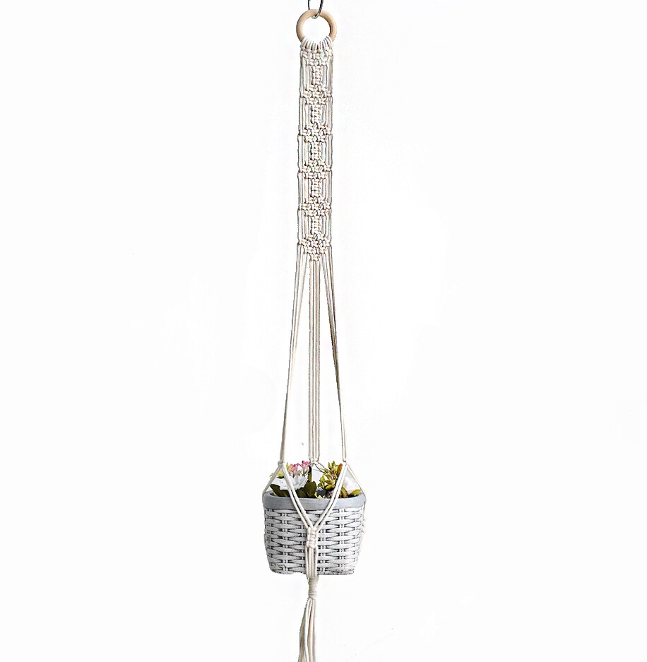 good macrame plant hanger pot hanger pot holder plant holder: RTC1007