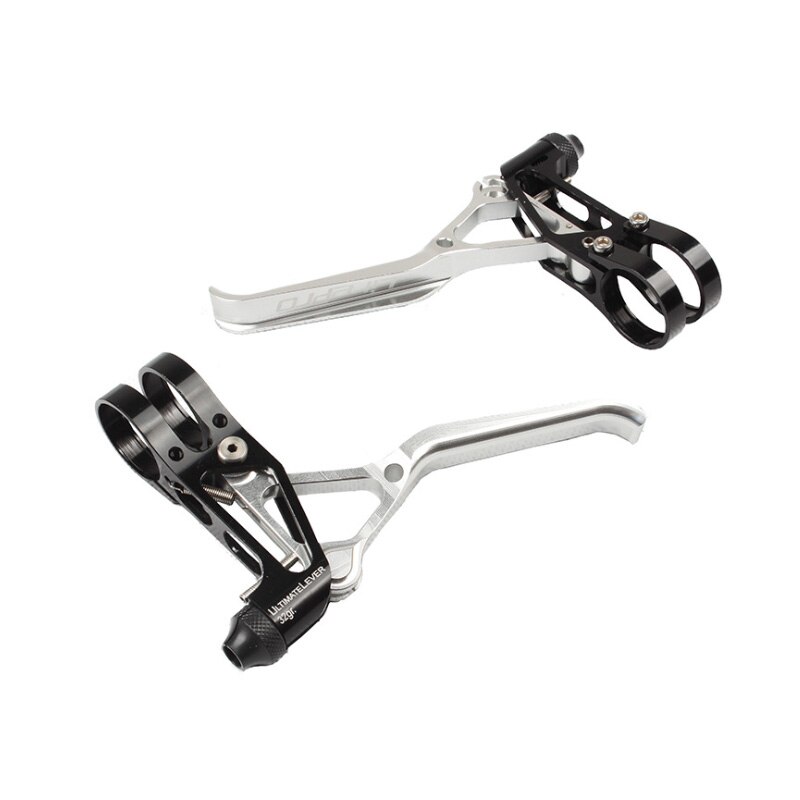 Litepro Fahrrad Bremshebel LP Ultraleicht 64g CNC Aluminium Legierung V Brems Griff Hebel für Faltrad Rennrad kleine Rad: Silber- Schwarz