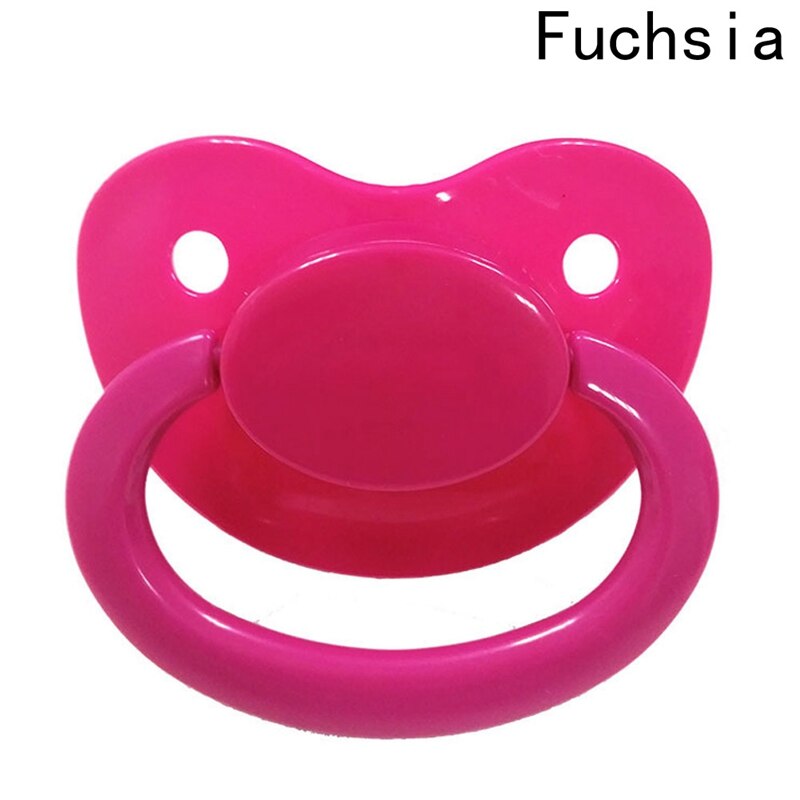 1PC Large Silicone Adult Pacifiers Cute Children's Pacifiers: Fuchsia