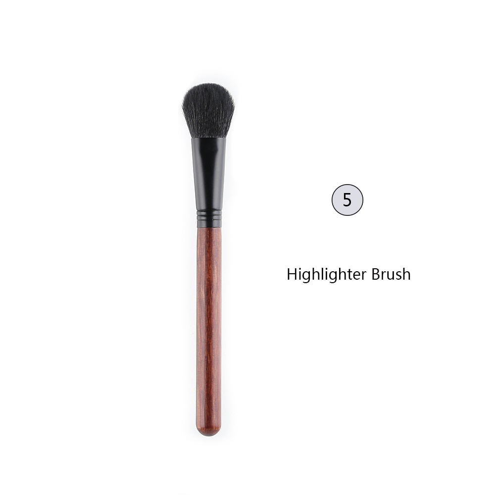 OVW Make Up Brush Cosmetics Face Set Natural Hair Foundation Powder Blush Contour Highlighter Blending