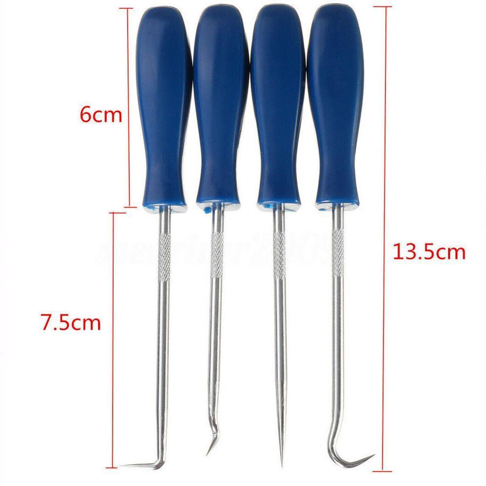 4pcs Auto Car Pick and Hook Set O Ring Oil Seal Gasket Craft Hand Tool Set Car Tool Remover Puller Remover H6H0