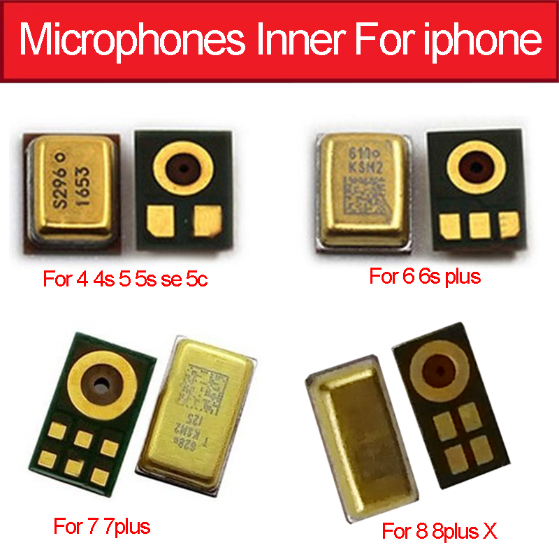 Geniune spreken microfoon innerlijke Voor iphone 4 4 S 5 5 s 6 6 s 7 8 Plus Mic innerlijke voor iphone X XS MAX XR microfoon chip Vervanging