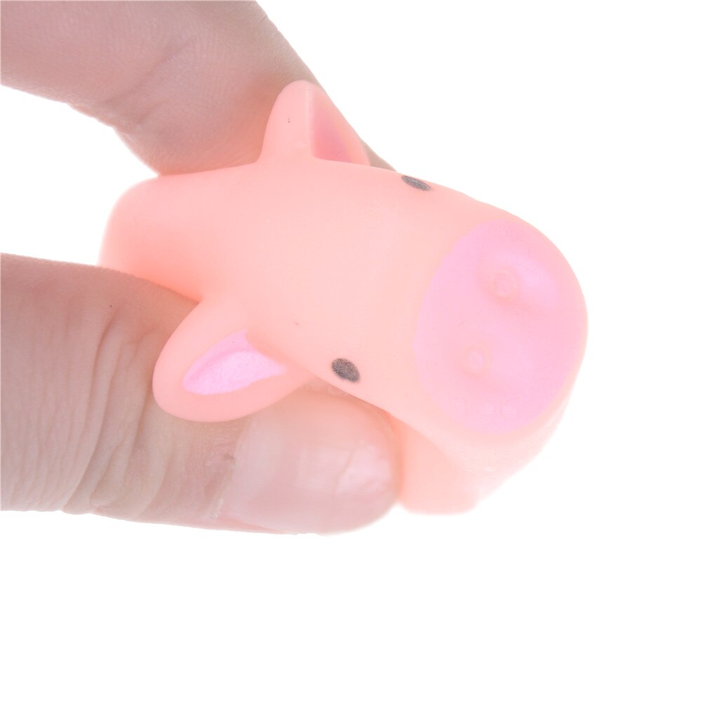 1pc schattige roze varkens gel knijpspeelgoed voor kinderen, helende stressverlichters, decoratie en antistress speelgoed