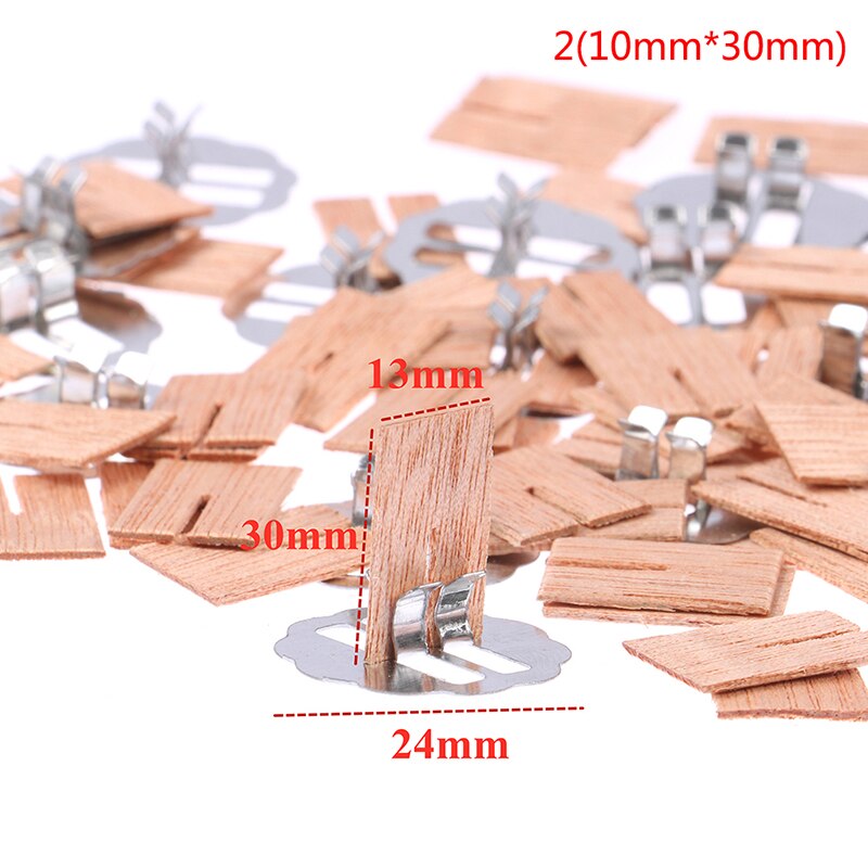 20Pcs Cross Houten Kaars Wieken Hout Kaarsen Core Voor Diy Kaars Maken: A2.10mmX30mm