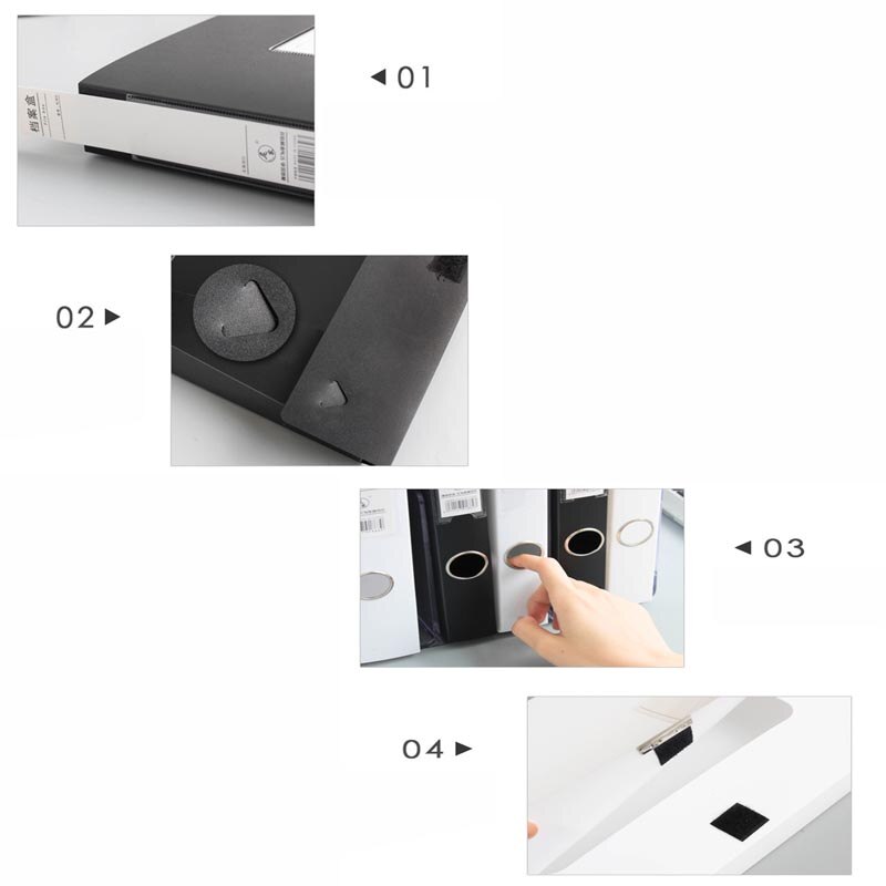 A4 PP File Bag Data Book Large Capacity Folder Portfolio Organizer Portable Business Office Stationery Box Document Storage