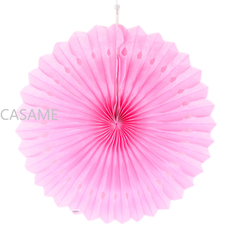 5Pcs Kleur Tissue Papier Cut-Out Papier Fans Pinwheels Opknoping Bloem Papier Ambachten Voor Wedding Party Verjaardag Decor levert: Licht Groen