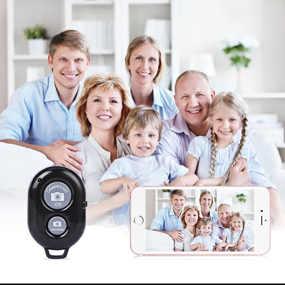 Draadloze Afstandsbediening Bluetooth Remote Universele Selfie Stok Shutter Monopod Knop Zelfontspanner Ondersteuning