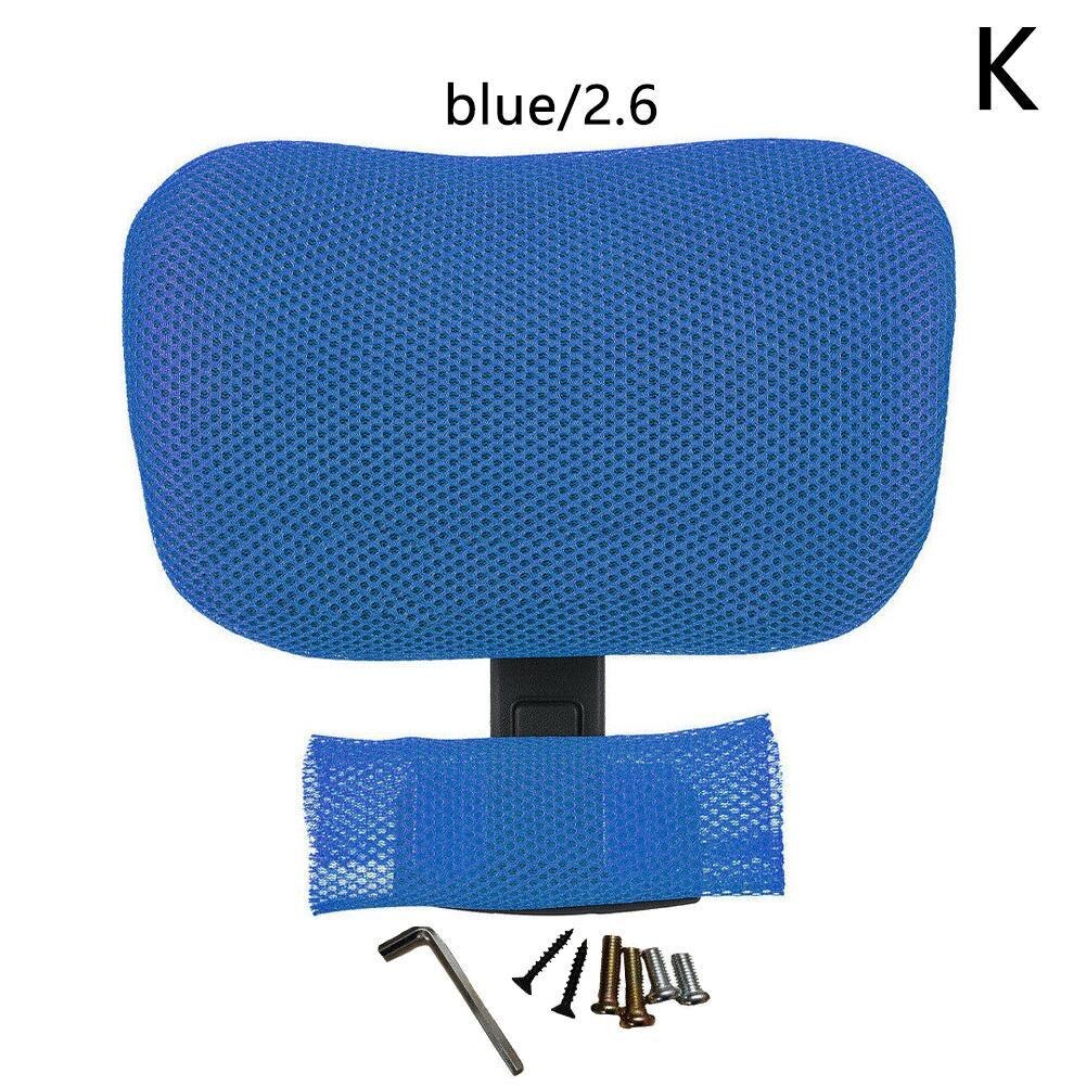 Office Computer Chair Headrest Adjustable Swivel Lifting Chair Neck Protection Pillow Office Chair Accessories Free Installation: 2.6-Blue