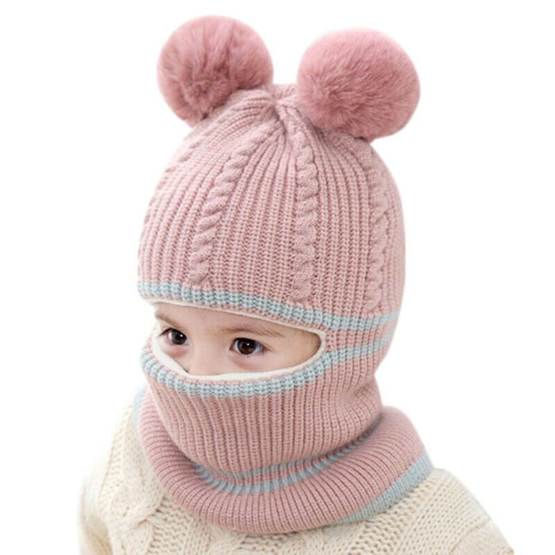 Baby Toddler Winter Warm Monkey Beanie Hat Earflap Knitted Cap Girl Boy Kids Children's ear knit cap