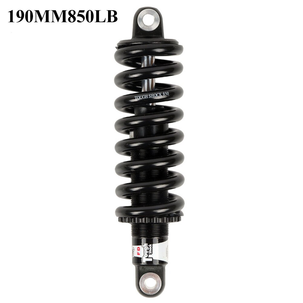 550-850LBS Aluminum Alloy Shock Absorber for Mountain Bike Bicycle Rear Coil Spring Rebound Metal Shock Absorber Bicycle Parts: 190MM 850LB