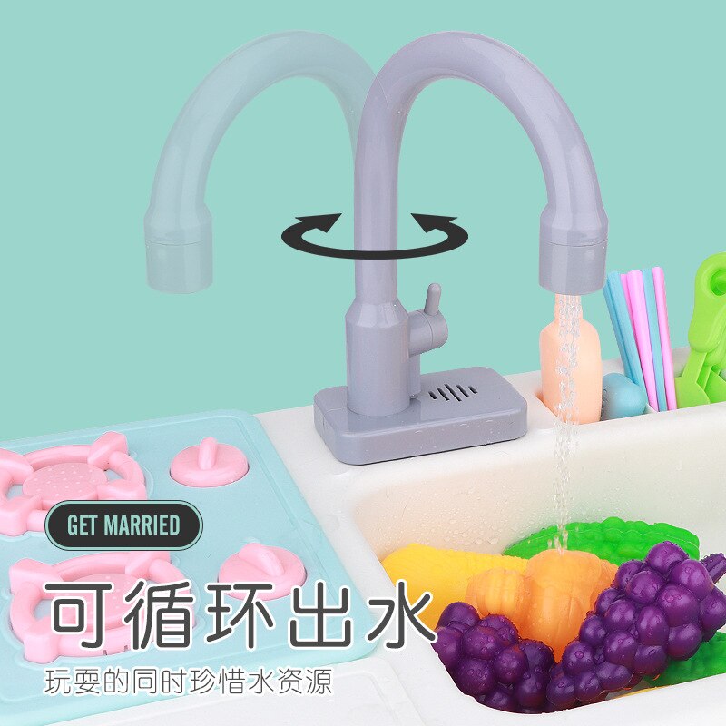 Kids Keuken Speelgoed Analoge Elektrische Vaatwasser Sink Kinderen Simulatie Rol Pretend Spelen Meisjes Speelgoed Mini Keuken Set Speelgoed