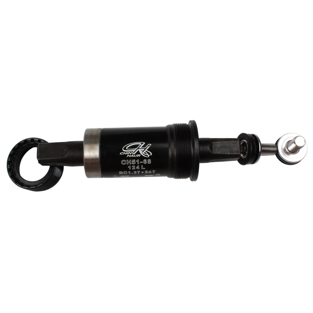 Mid-axle mountain bike dead-flying square hole mid-axle plantation mid-axle waterproof bicycle mid-axle: 124mm