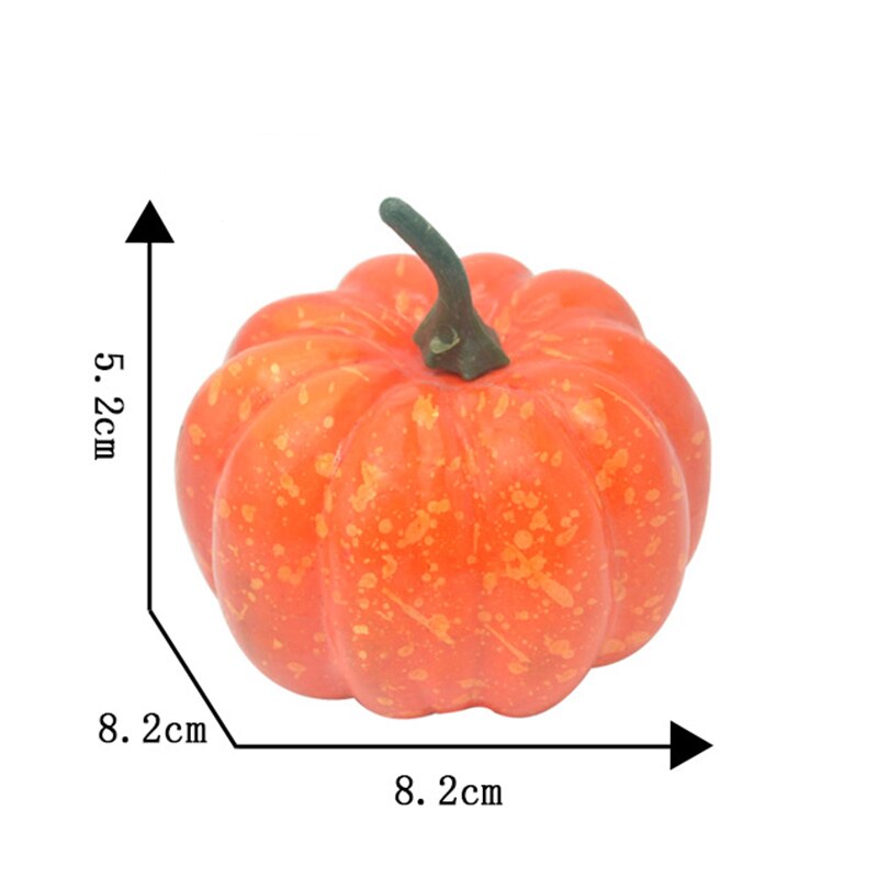 1pcs Mini Simulation Pumpkin Model Table Display Halloween Artificial Vegetable DIY Craft Home Birthday Party Wedding Decoration