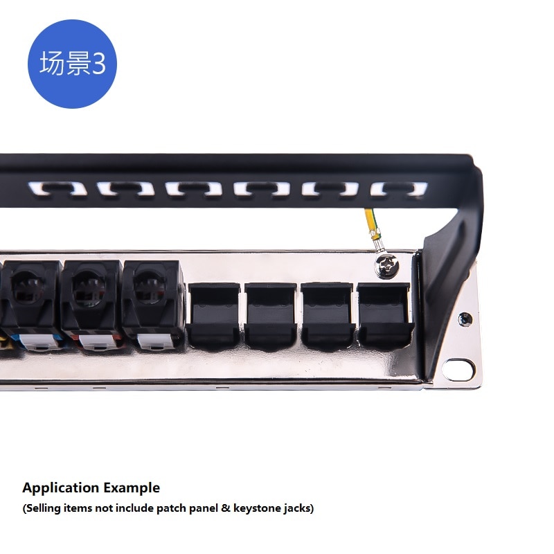 Plaque aveugle à cadre Keystone encliquetable, coupleur RJ45 et LC et SC pour panneau de brassage vierge modulaire