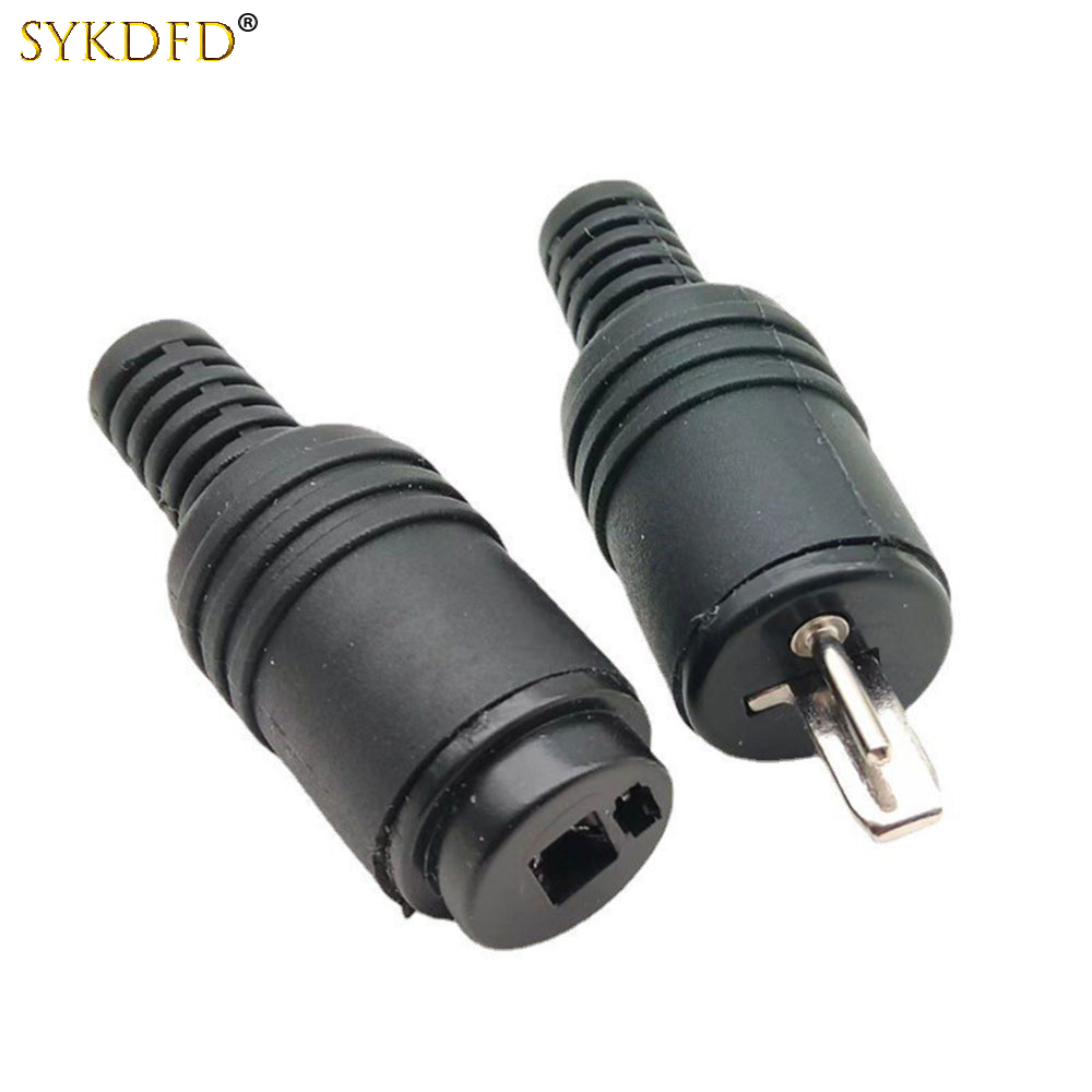 Prise DIN mâle/femelle à 2 broches, 1 pièce, prise femelle pour haut-parleur et connecteur HiFi, adaptateurs de prise de Signal pour lampe Audio