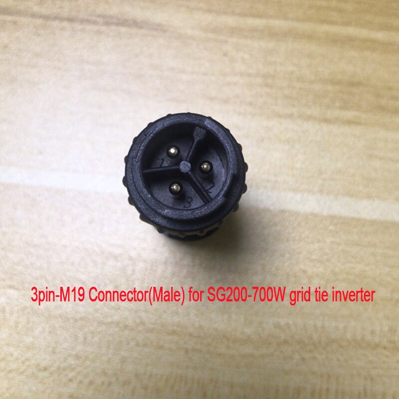 Conector macho/hembra M19 o M25 de 3 pines para Cable de alimentación, inversor de conexión a Microred SG 200-700W 800-1400W
