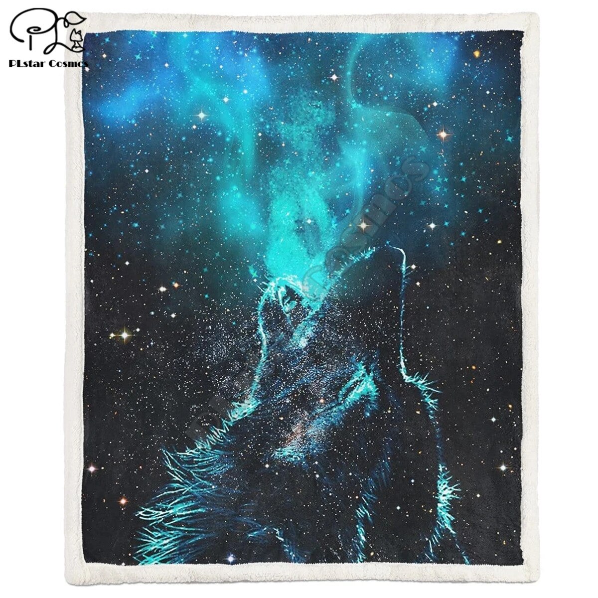 Wolf Galaxy Leeuw Tijger Dier Fleece Deken 3D Volledige Gedrukt Wearable Deken Volwassenen/Kinderen Fleece Deken Shippng