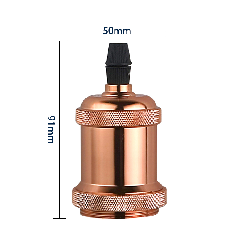 4pcs/lot E27 Lamp Holder Vintage Edison bulb Base E26 Screw Bulb base 110V 220V Socket Retro Fittings Fixture Pendant lights: Rose Red