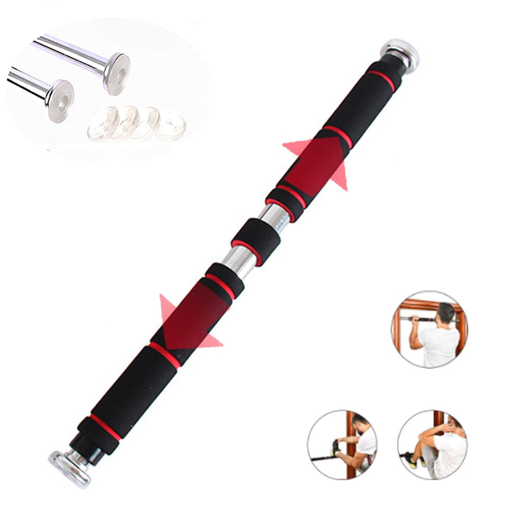 330LB Pull Up Bar for Doorway, No Screws Required Chin Up Bar Adjustable Dip Bars for Home Gym Exercise Fitness 80cm