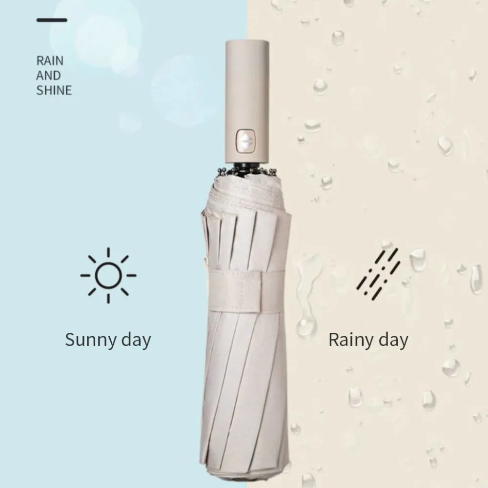 Super forte à prova de vento automático dobrável guarda-chuva masculino reforçado dobrável grande à prova de chuva sol proteção uv guarda-chuvas feminino