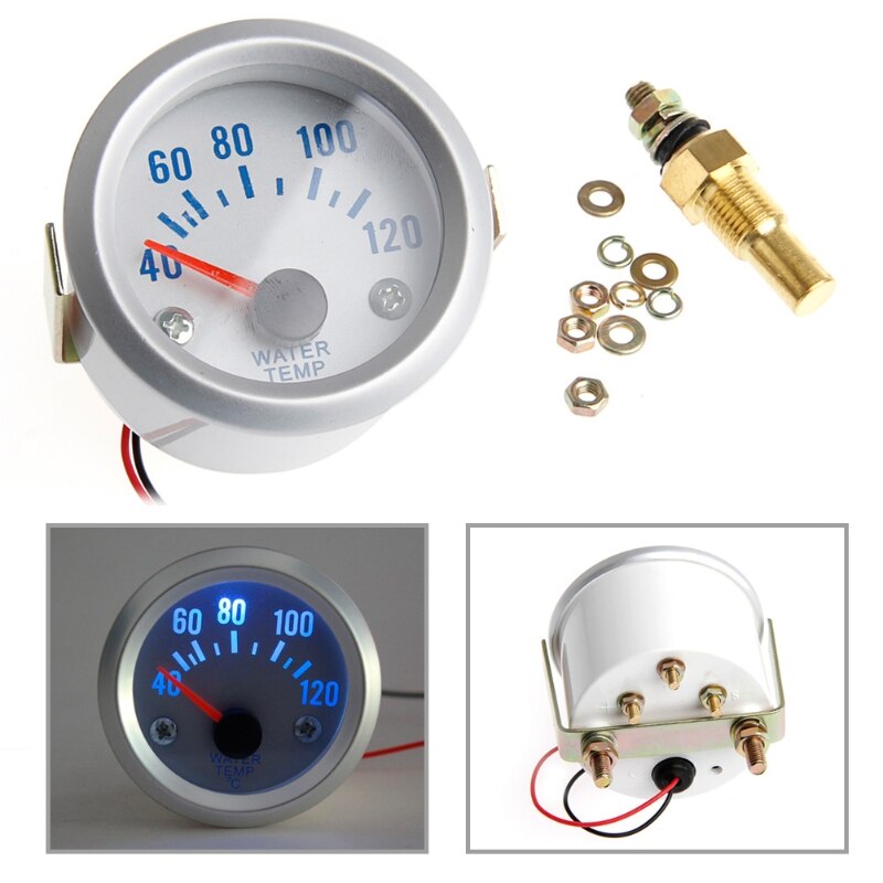 Indicador Digital eléctrico para coche, medidor de temperatura del agua, 2 pulgadas, 52mm,