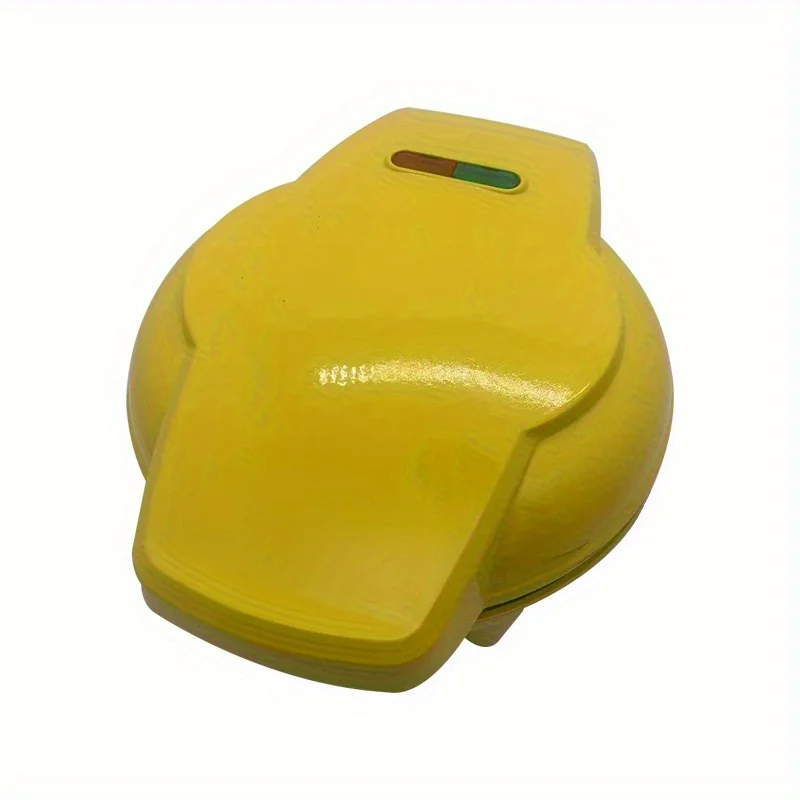 Mini Wafel Kookmachine-Produceren 7 Verschillende Vormen Pannenkoeken Elektrische Non Stick Wafelijzer, Pan Cake Pot Koffiebrander: YELLOW / Au