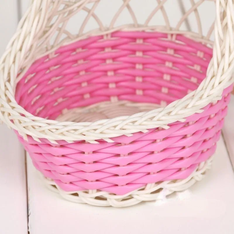 10 stücke Rattan Gewebt Blumenkörbe Vogelnest Korb Schokolade Süßigkeiten Lagerung Kasten Heimat Sekretariat Dekor Anhänger Wohnzimmer Liefert