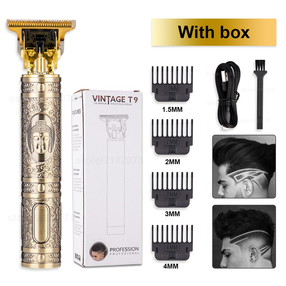 Tondeuse Voor Mannen Oplaadbare Boeddha Dragon Professionele T Scheerapparaat Baard Trimmer Haar Snijmachine Outliner Haar Trimmer: USB A