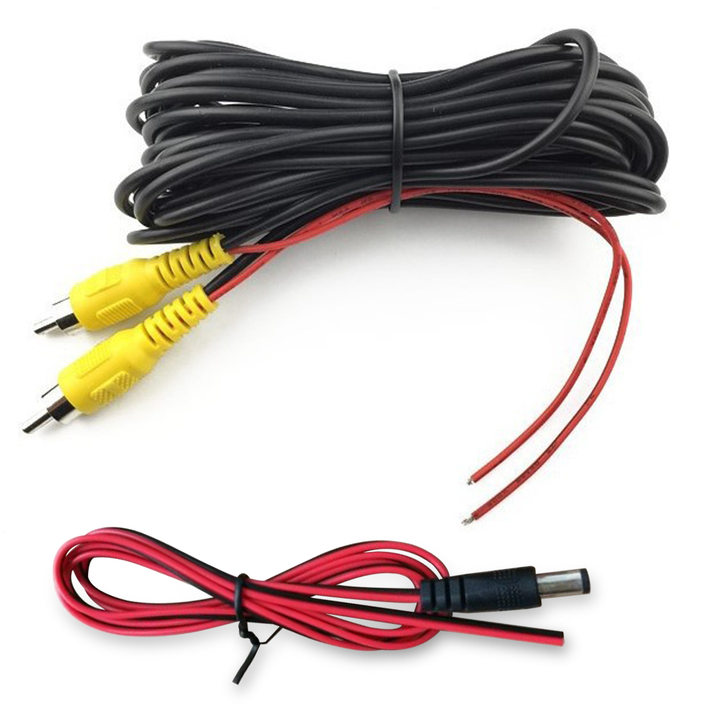 Cable de vídeo RCA de 6M/10M/20M para cámara de visión trasera de coche, Cable Universal para conectar cámara de marcha atrás con Monitor Multimedia para coche