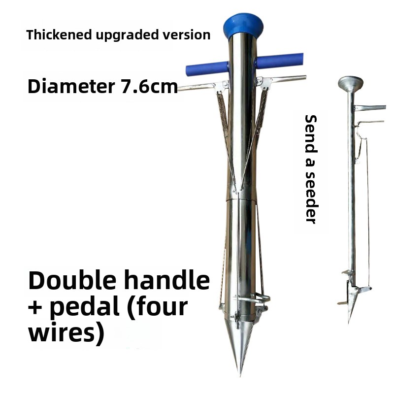 Garden Seedler Transplanter Manual Seeder for Planting Vegetables Seedling Planter Tool Hheld Garden Efficiency Device: black