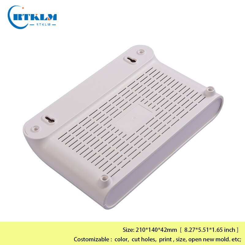 ABS router plastic enclosure diy wifi instrument box Network electrical box diy network plastic enclosure 210*140*42mm