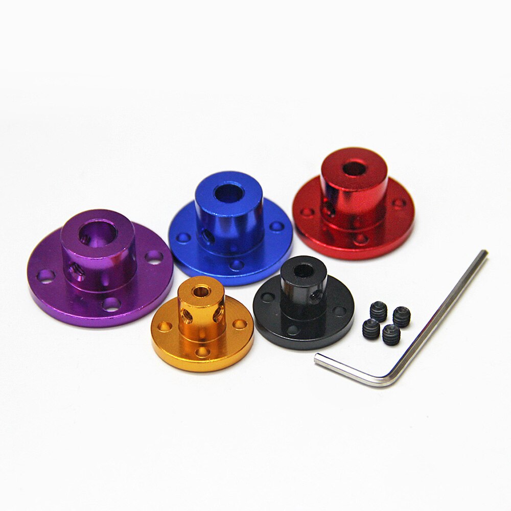 1PCS Aluminum Alloy Flange Coupling 3mm-8mm Flange Coupling Rigidity Flange Plate Metal High Hardness Couplings