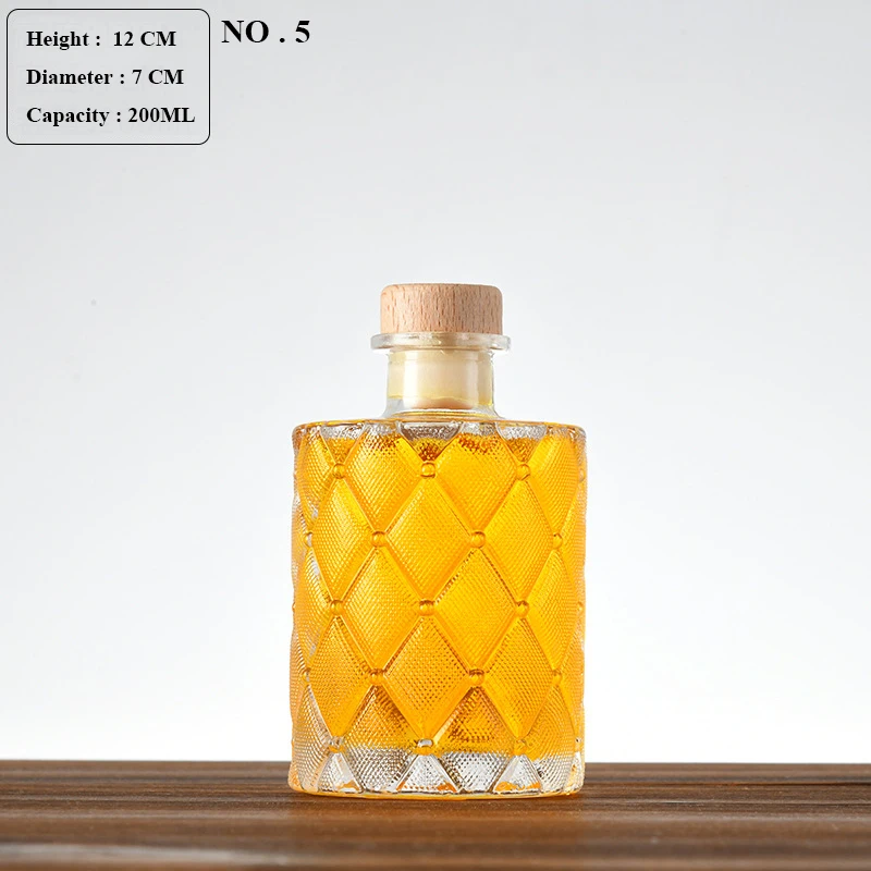 Carino di piccole dimensioni tutto'aperto senza piombo bottiglia di vetro di vino barware Whisky decantatore liquore decantatore