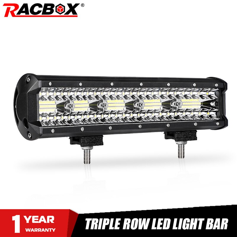 15 inch 300W Led Work Light Bar Tri-Row Combo Beam For 4x4 Offroad Cars Off road SUV ATV Tractor Boat Trucks Excavator 12V 24V