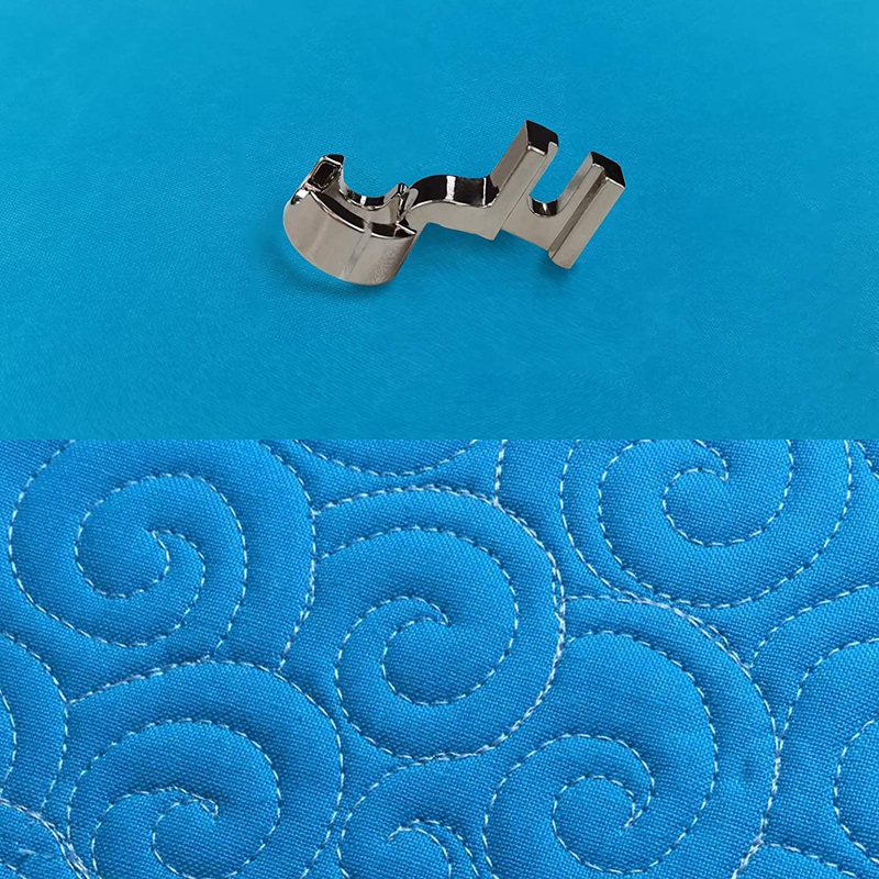 Quilting Presser Feet, Round Ruler Foot for Frame, Free Motion Darning Fits Domestic Sewing Machines Low Shank-Open Toe